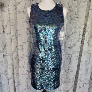 Crystal Doll Sleeveless Sequin Mini Dress